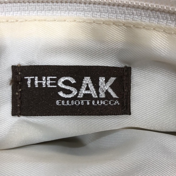 Vintage The Sak : Elliot Lucca : nylon crochet body skirt in taupe and beige - Picture 4 of 7